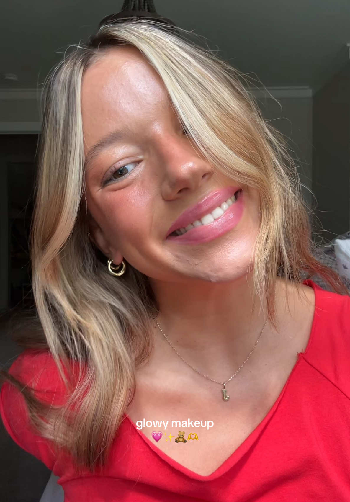 glowy makeup !! #makeup #glowingskin #saiebeauty #grwmroutine #viral_video 