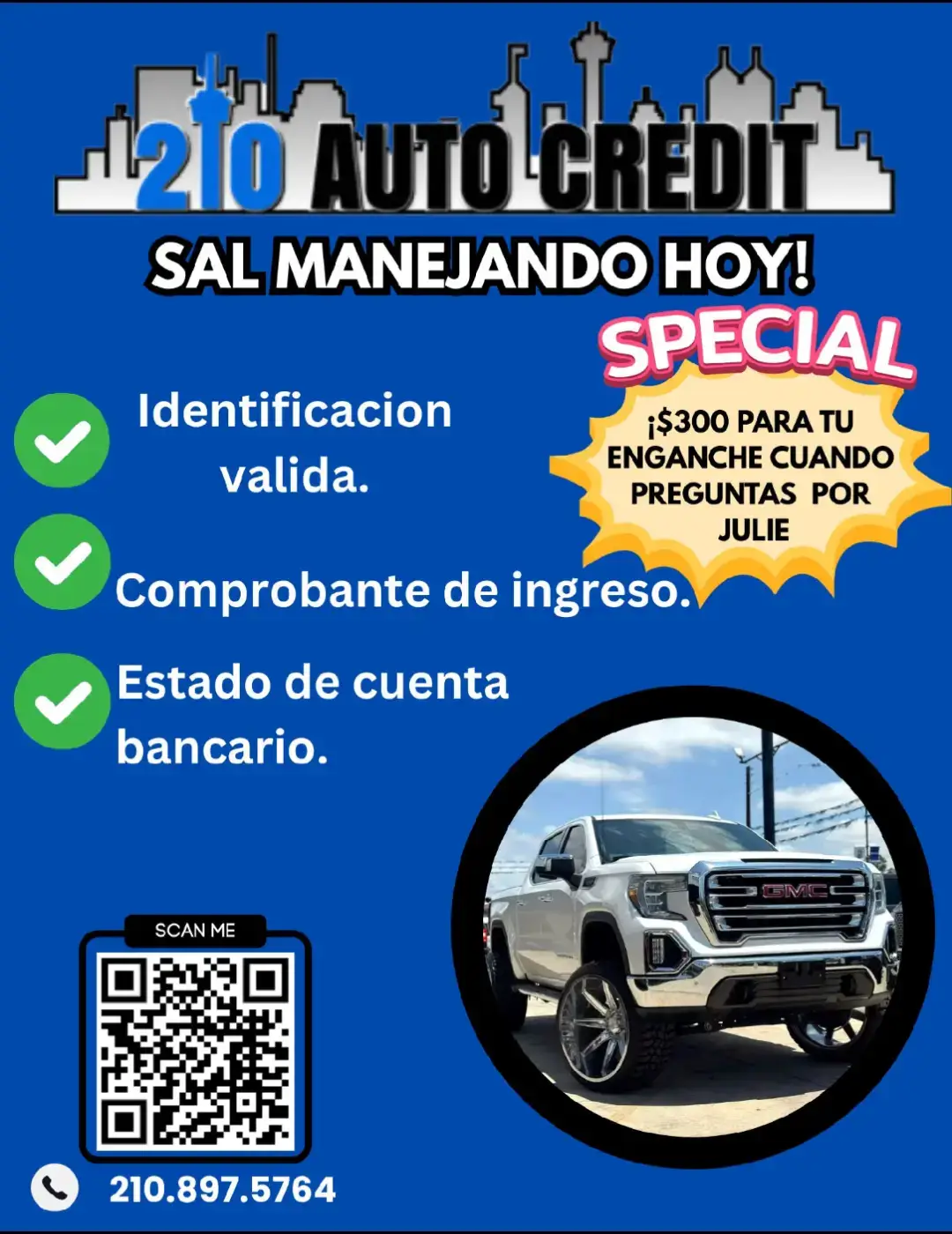 711 N general McMullen pregunta por julie lo atiendo personalmente  #sanantoniotx  #ladeldealer  #paraty  #210autocredit  envia texto al 210 897 5764 para una aplicación online 