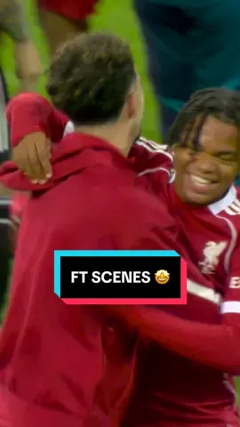 Full-time scenes 🤩 #Ngumoha #PremierLeague #LiverpoolFC