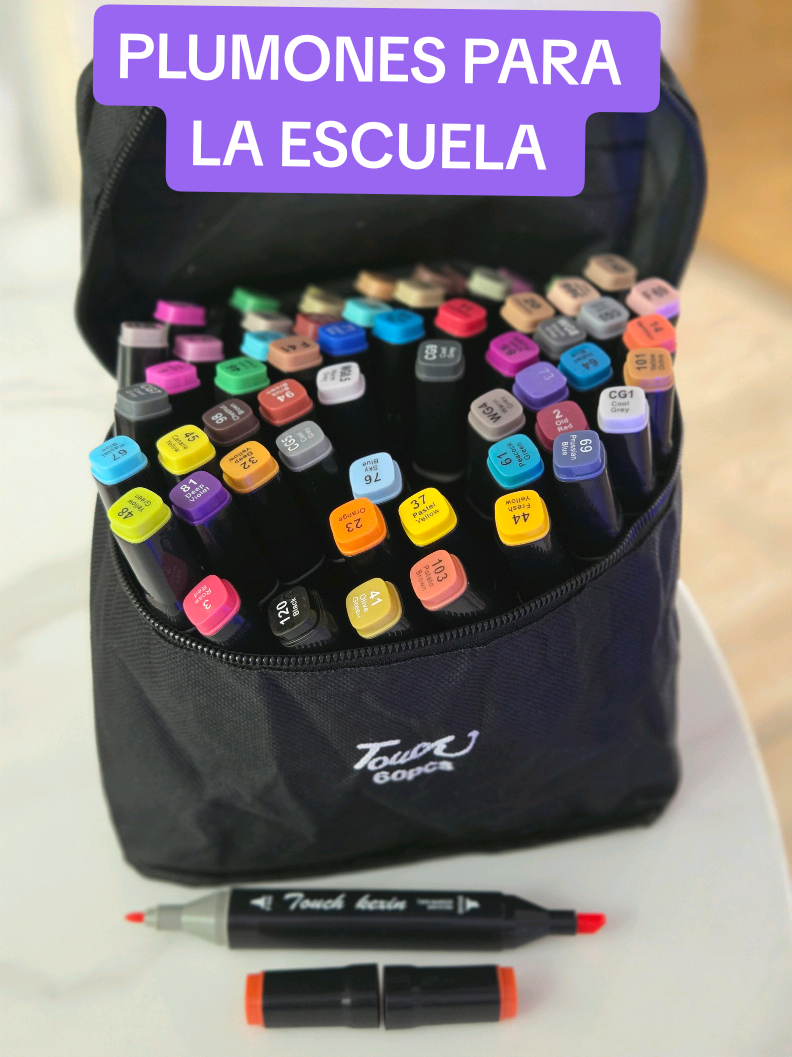 PLUMONES PARA LA ESCUELA AHORA QUE REGRESAN LOS NIÑOS A CLASES, ES IMPORTANTE QUE LES COMPRES UNOS BUENOS PLUMONES. Y TE MUESTRO ESTOS QUE ESTÁN MUY BARATOS Y BONITOS CARRITO. ANARANJADO SÚPER BUEN PRECIO #plumones #escuela #niños #marcadores #tiktokshop 