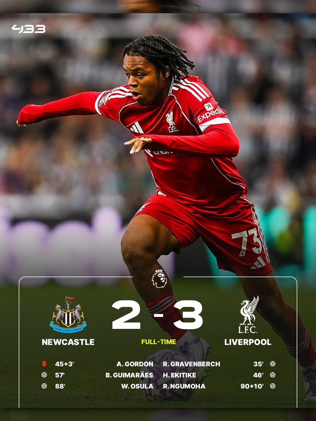 Newcastle vs Liverpool (2-3), menang tipis + bakal dapat isak🤩 #newcastle #liverpool #football #fyp #masukberanda 