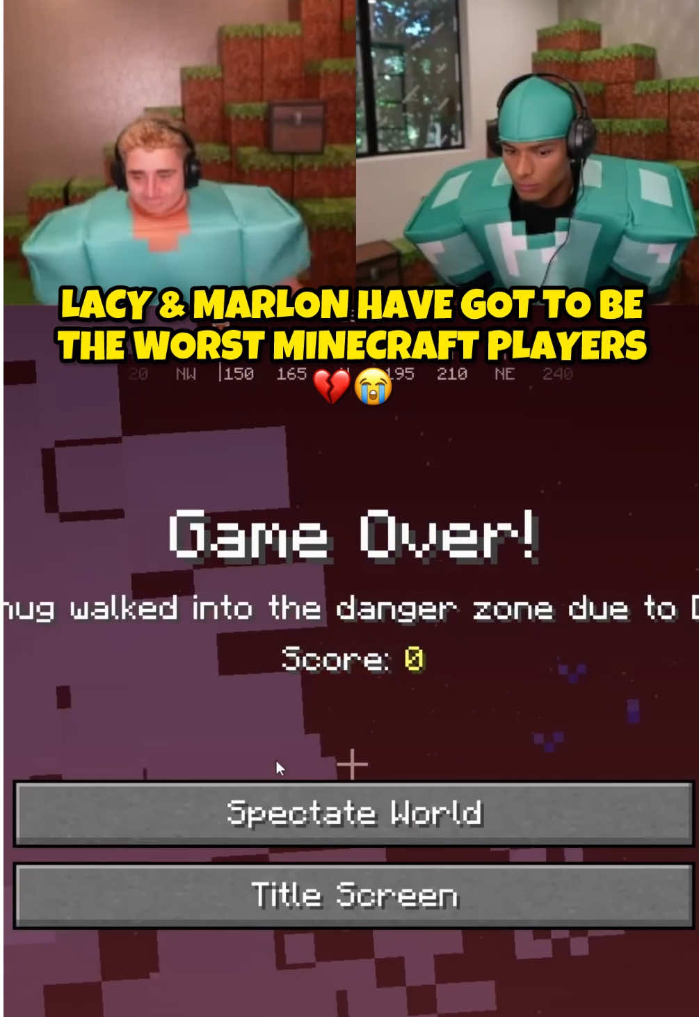 They are not beating Minecraft in a week 💀 #lacy #marlon #fyp #Minecraft #viral