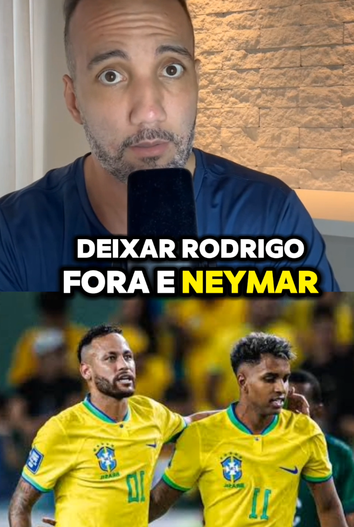 Rodrigo e Neymar fora da seleção brasileira! #selecaobrasileira #neymar #jorgeiggor #foryou 