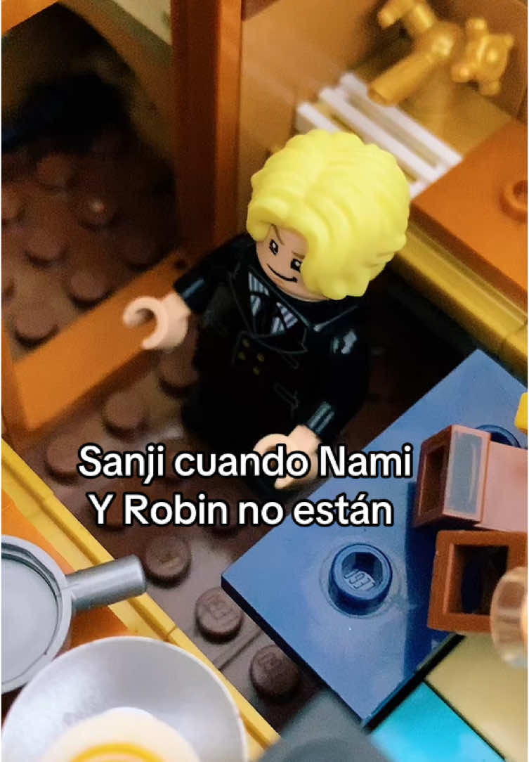 Sanji cuando no esta Nami ni Robin xD #onepiece #anime #lego #humor #sanji #luffy #monkeydluffy #sombredepaja 