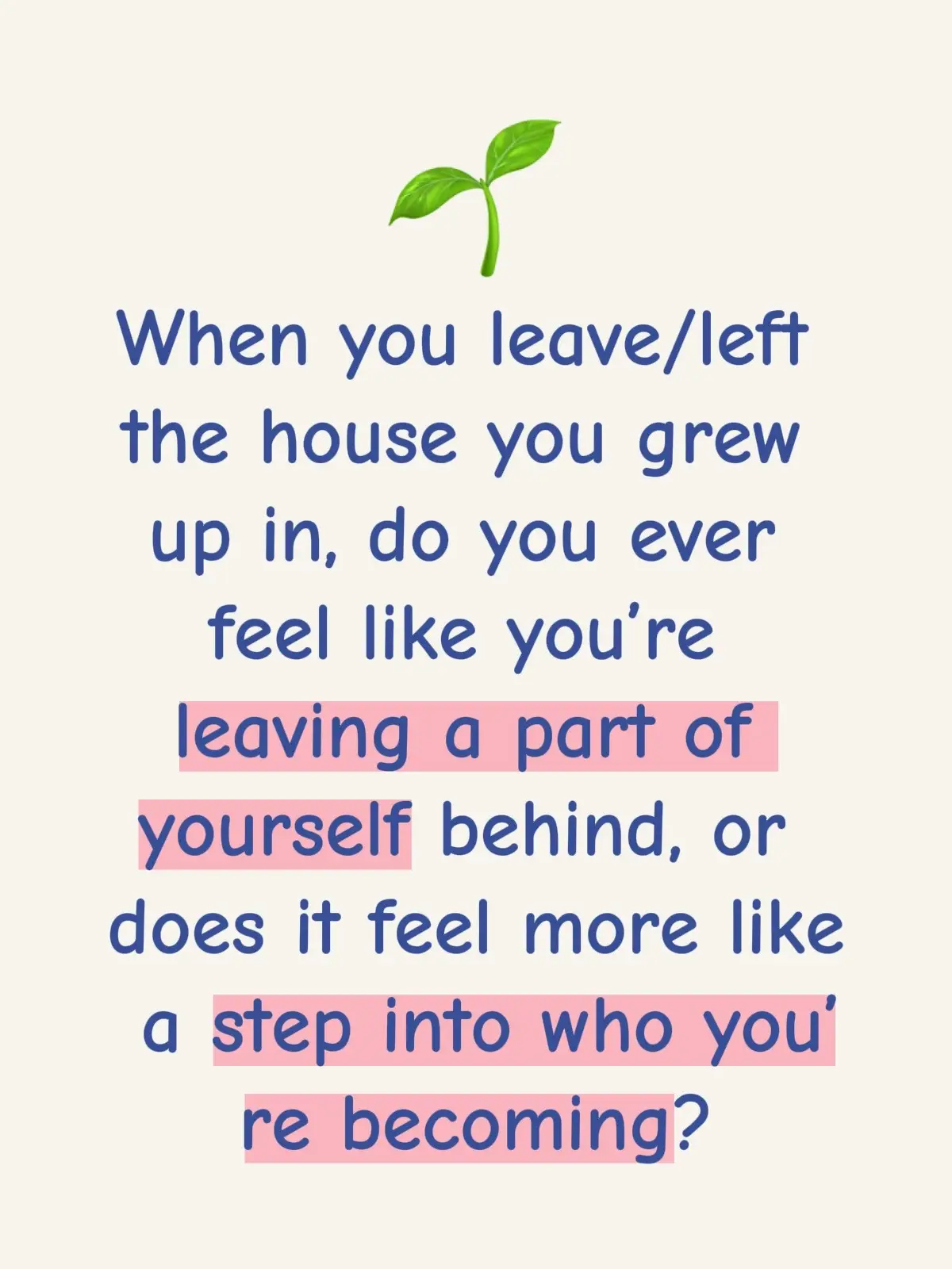 #leaving #Home #house #settled 