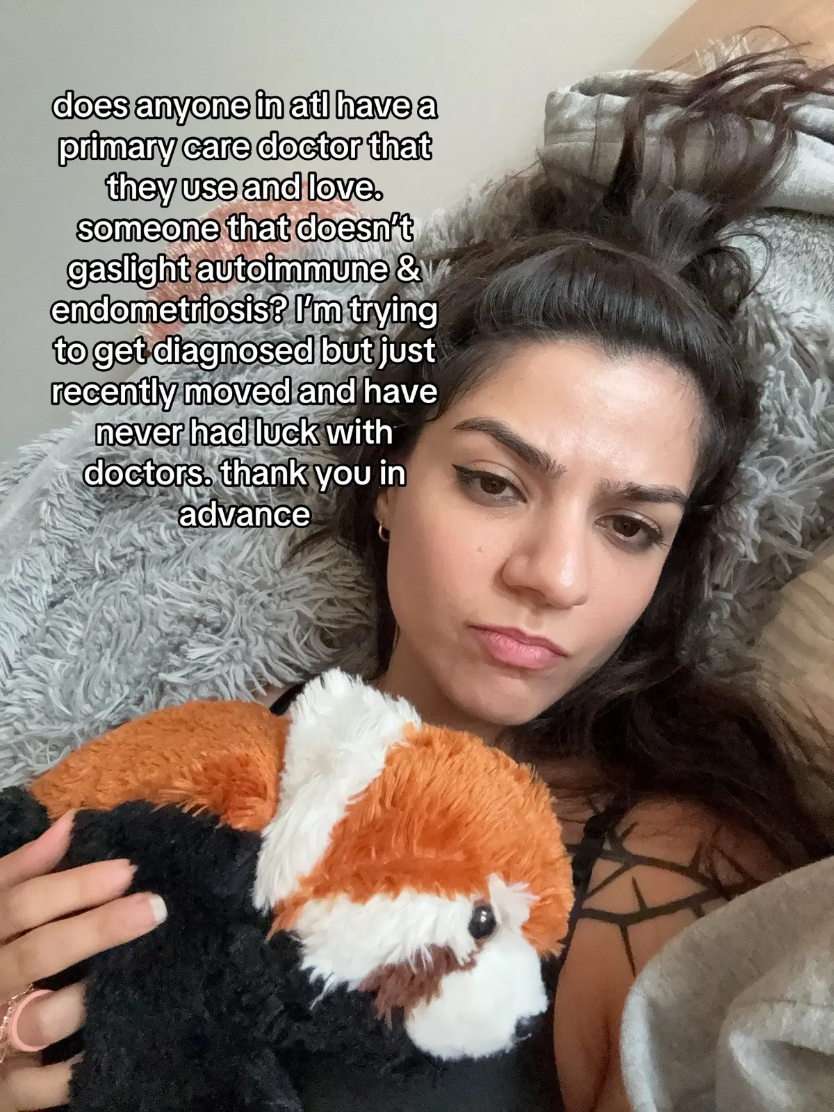 It seems like doctors nowadays don’t have our best interests in mind- not all just most, and I’m really scared of going just to waste more money on appointments where they don’t actually care about my symptoms #atlantadoctor #autoimmune #endometriosisdiagnosis #endometriosis #primarycareprovider 