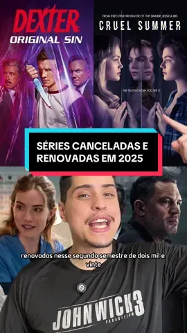 Séries canceladas e RENOVADAS em 2025 que você não sabia! De O Instituto, Terra Mafia, até Pulso…  #DexterPecadoOriginal #CruelSummer #IndicaçãoDeSéries #TikTokMeFezAssistir