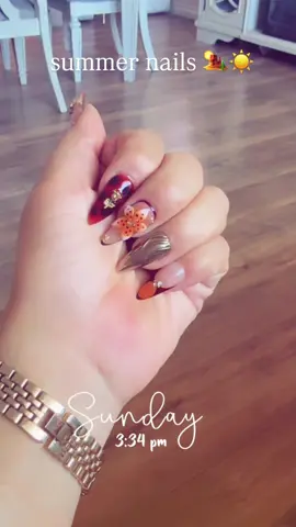 Summer nails 🏜️🌵☀️ #summernails #nailart #nailtech #lovenails #longnails 
