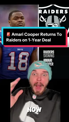 🚨 Amari Cooper Returns To Raiders on 1-Year Deal #nfl #nfltrending #nflviral #nflfootball #raiders 