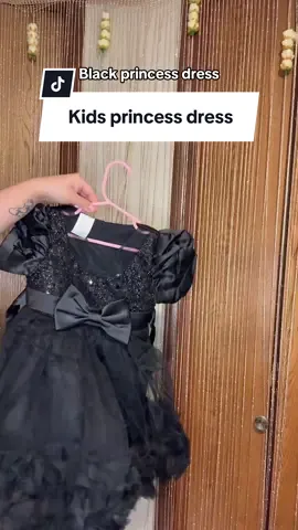 Very high quality beautiful princess dress #princessdress #kidspartydress #kidsprincessdress #tiktokshop #blackdress 