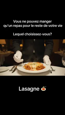 Vous ne pouvez manger qu'un repas pour le reste de votre vie, lequel choisissez-vous? #ASMR #ai #asmrfood #asmrsounds #pourtoi 