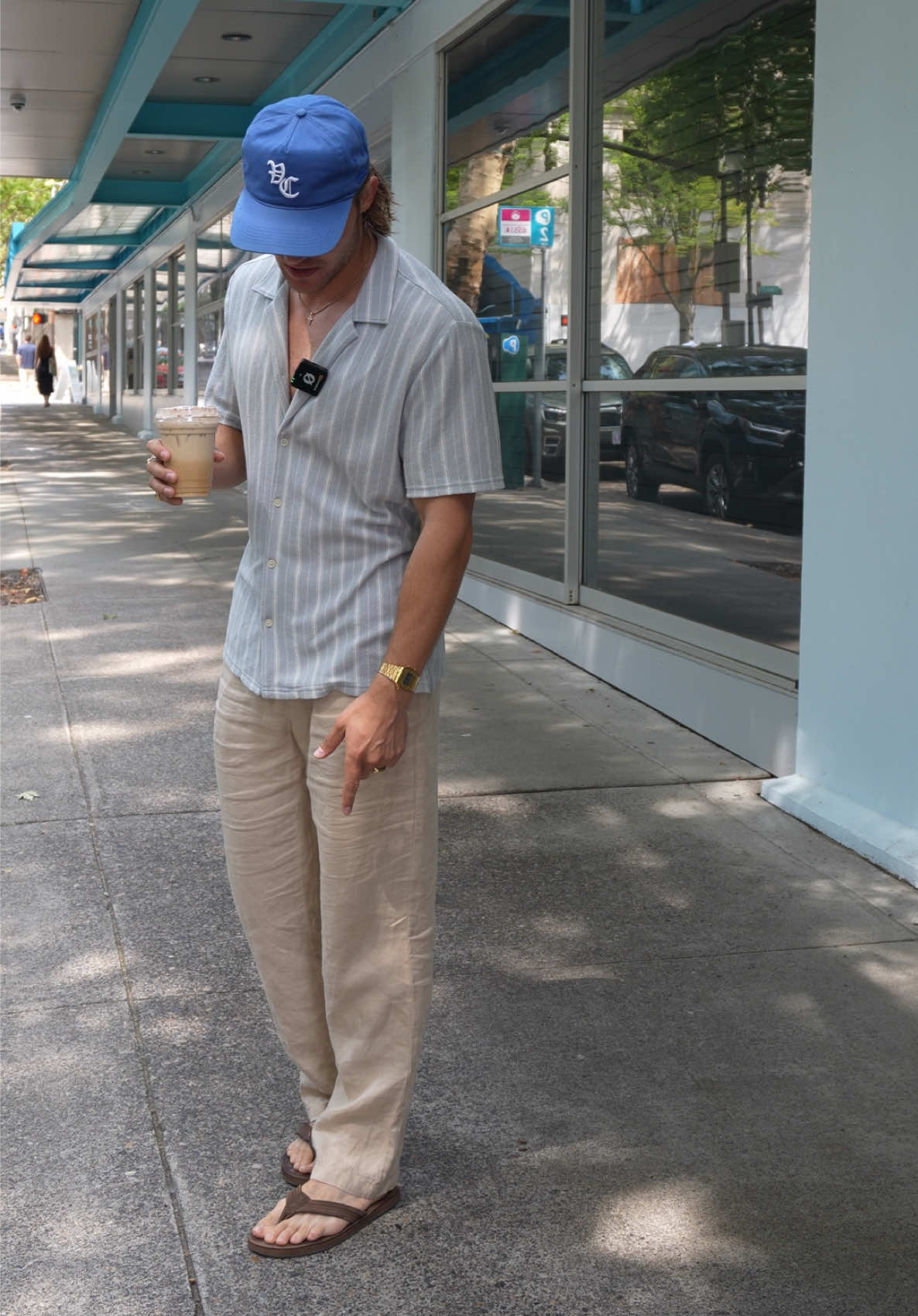 Today’s men’s summer outfit 🌤️ out and about shopping, grabbing coffee. #mensoutfit #summeroutfit #mensootd 