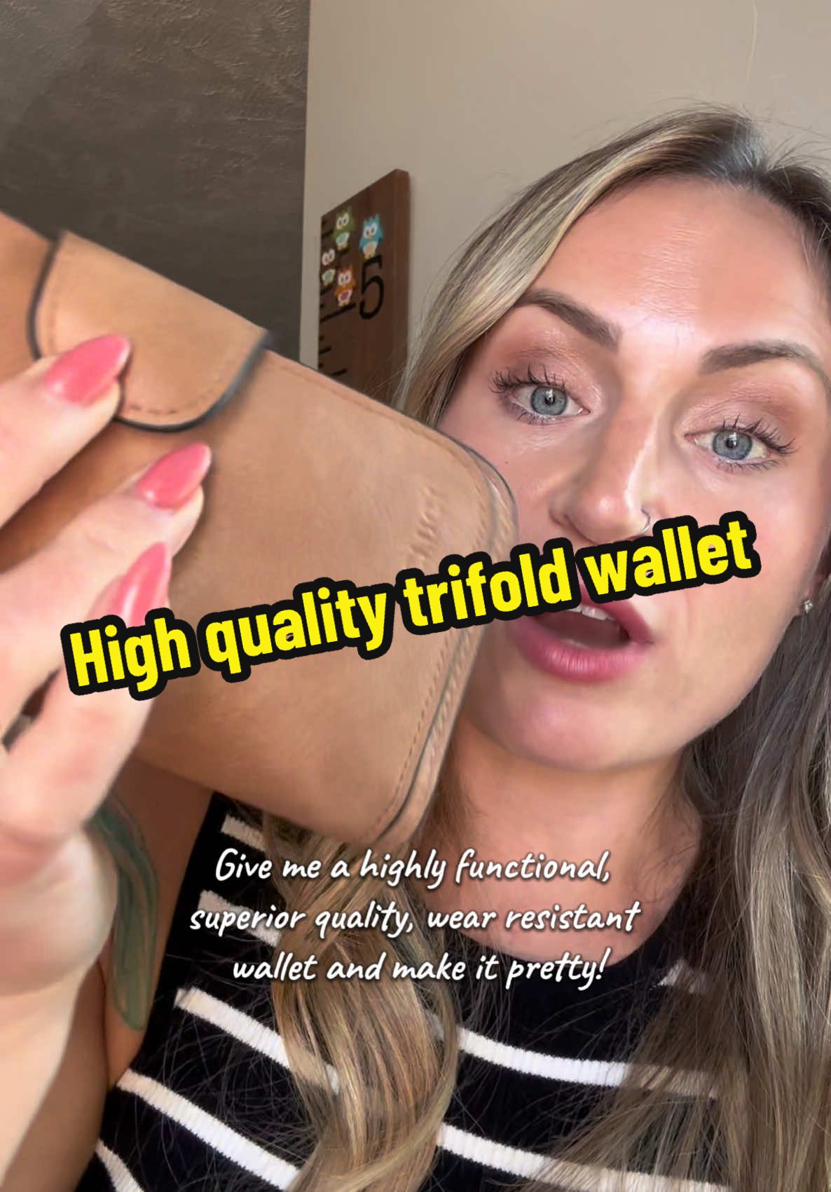 I love everything about this wallet. It’s high-quality, vegan leather, wear resistant, and the color choices are stunning!  It has RFID protection, so not only is it functional, it keeps your information safe.  