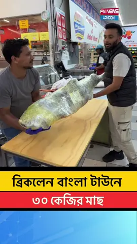 ব্রিকলেন বাংলা টাউনে ৩০কেজির বাঘ মাছ #bricklanebanglatown #bigfish #fmnewslondon #sale #reelsviralシ    