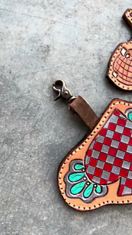 These bag charms are available on my website now!! www.tdcustomleather.com#leather #pursecharms #bagcharm #nfr #westernfashion 