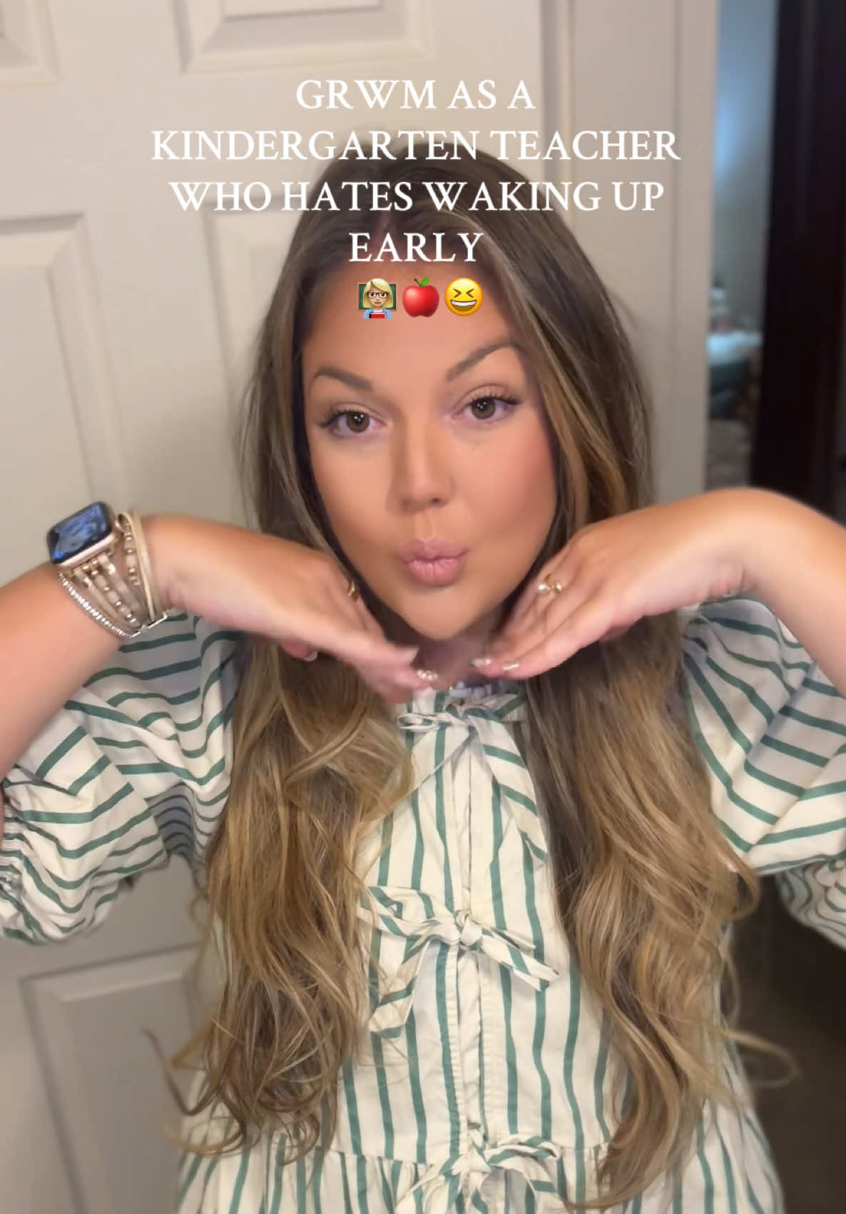 If you don’t like waking up early don’t choose a career that requires you to do so 😆😆 I love my job though #foryoupage #grwm #morningroutine #makeup 