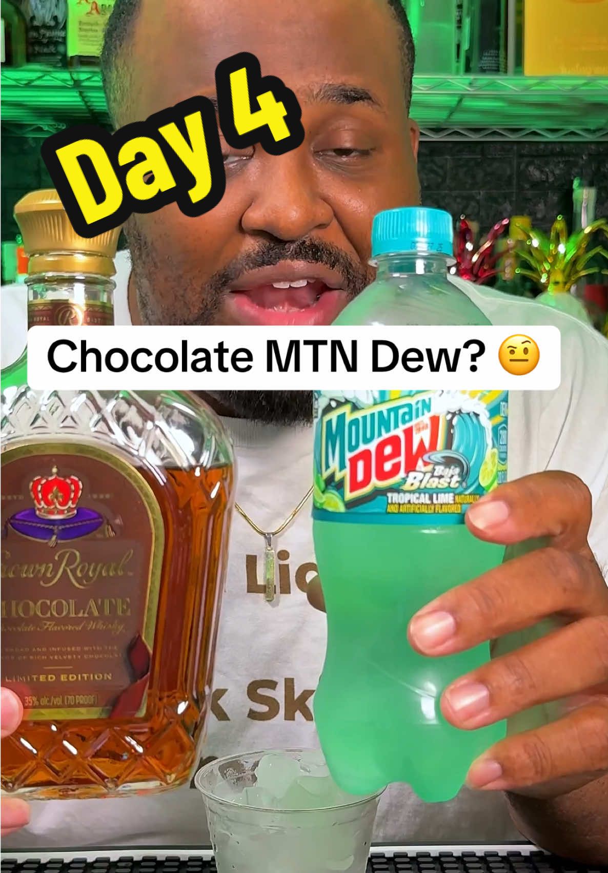 Replying to @Dewayne Evans105 Crown Royal Chocolate & Mtn Dew Baja Blast Mix