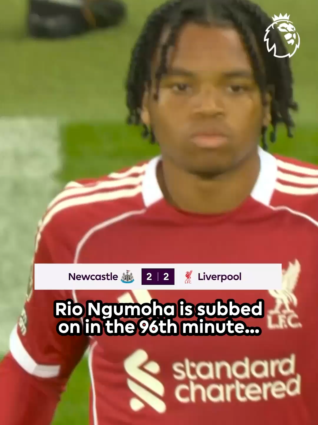 16-year-old Rio Ngumoha, Liverpool's latest hero! ❤️ #PremierLeague #Liverpool