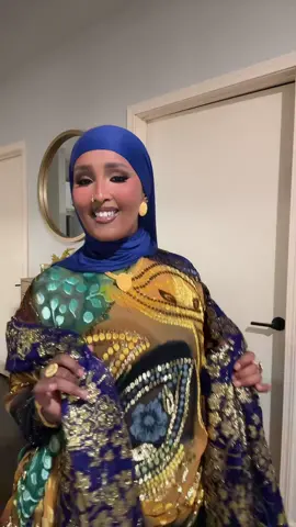 Nothing like a Somali Dirac 💙💛 @Ilwaad Shop - Bridal Dirac #fyp #foryoupage #somali 