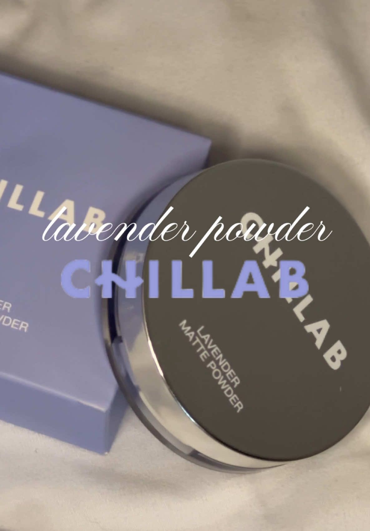 Lavender powder de @CHILLAB  #creatorsearchinsights #polvofijador #pielmate #makeup #review 