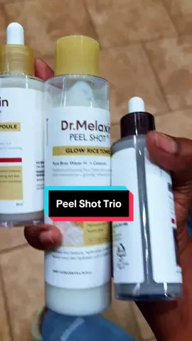 The Dr. Melaxin peel shot duo is good, but the trio with the toner is where it’s at! #drmelaxin #drmelaxinpeelshot #TikTokShopCreatorPicks #CreatorIcons #TTSThunderbolt   