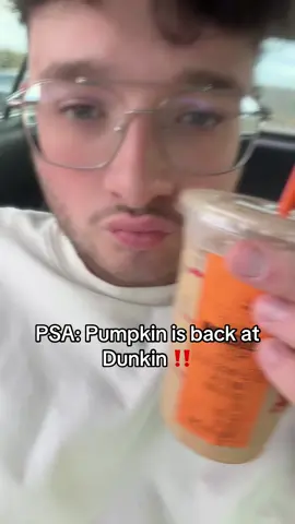 One of the only good things to look forward to in fall #pumpkinspice #pumpkin #dunkin