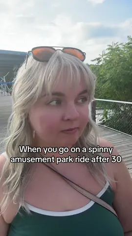 When did we get old? Where’s the Dramamine?  #amusementpark #thirtyyearsold #90s #bridesmaids 