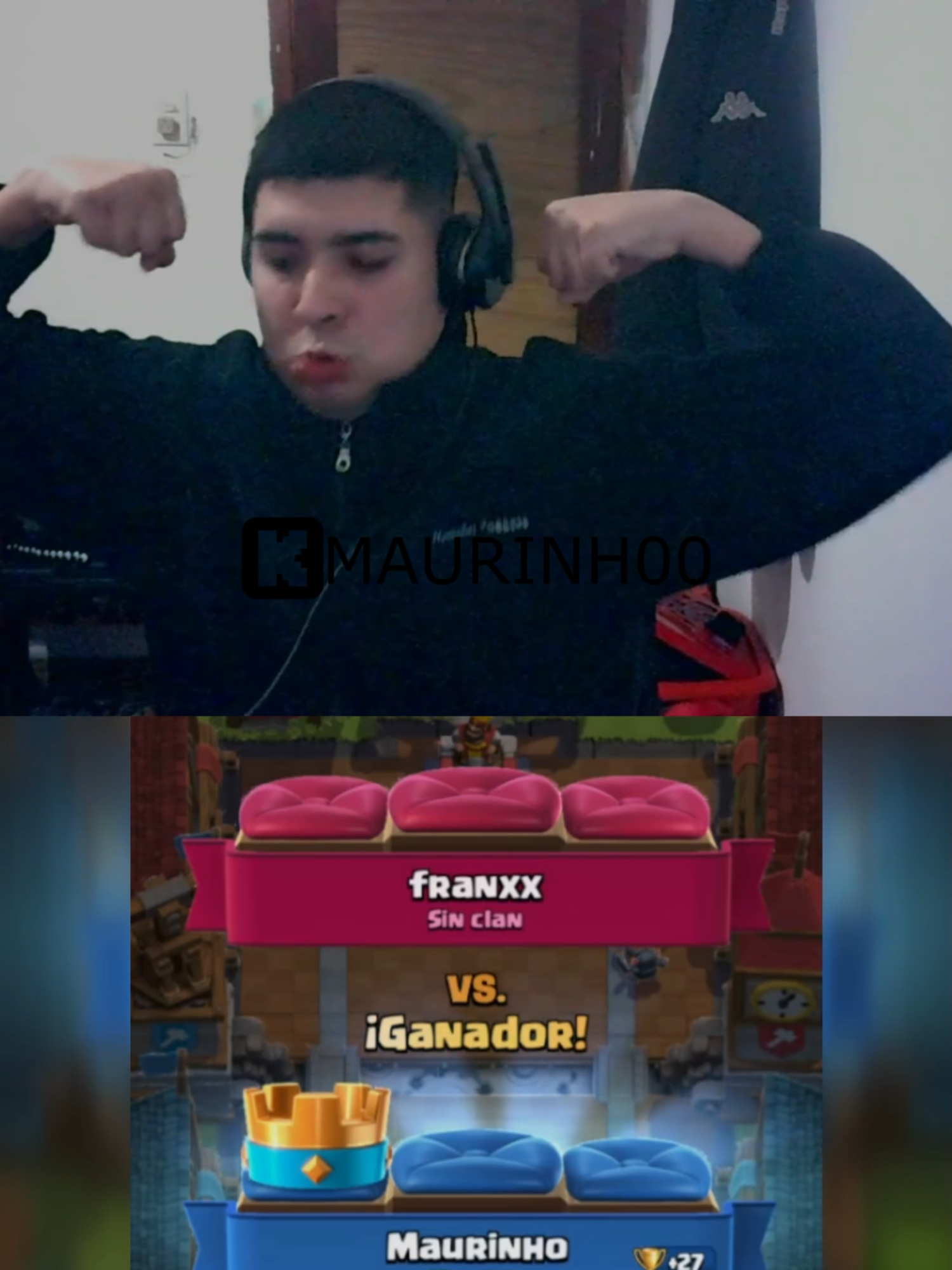 Bailesito celebrador 🥳 #clashroyale #kick #stream #streamer #argentina