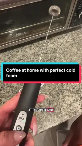 Coffee at home with perfect cold foam has never sounded so good. I love that. This thing has three different attachments, three different speeds and is rechargeable . #coffee #tiktokshopcreatorpicks #dealsforyoudays #frother #coffeetiktok 