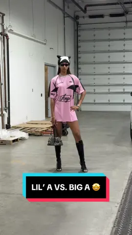 LIL’ A VS. BIG A 🤩 Angel Reese and A’ja Wilson are in the building for tonight’s matchup! Don’t miss it at 8pm/ET on League Pass! @Chicago Sky vs. @Las Vegas Aces #WNBA #fits #angel #aja #chicago 
