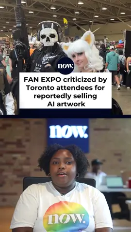 Fandom convention FAN EXPO Canada is facing backlash for allegedly selling AI-generated artwork in Toronto over the weekend. For the full story, read more on nowtoronto.com. #FANEXPOCanada