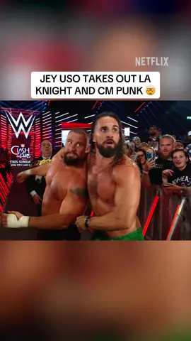Seth Rollins and The Vision have his opponents taking each other out ahead of the Fatal 4-Way at Clash in Paris 😮 #WWEonNetflix #RAWonNetflix  #JeyUso #CMPunk #WWE 