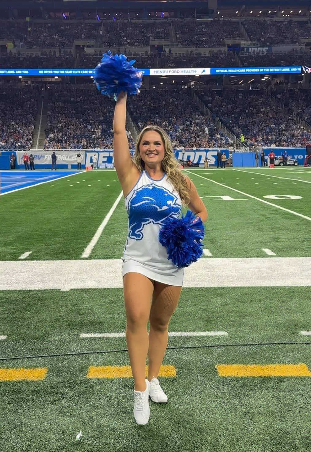 Counting down the days until home opener!🦁#nflcheer #detroitlions #fordfield #nflcheerleader #nflfootball 