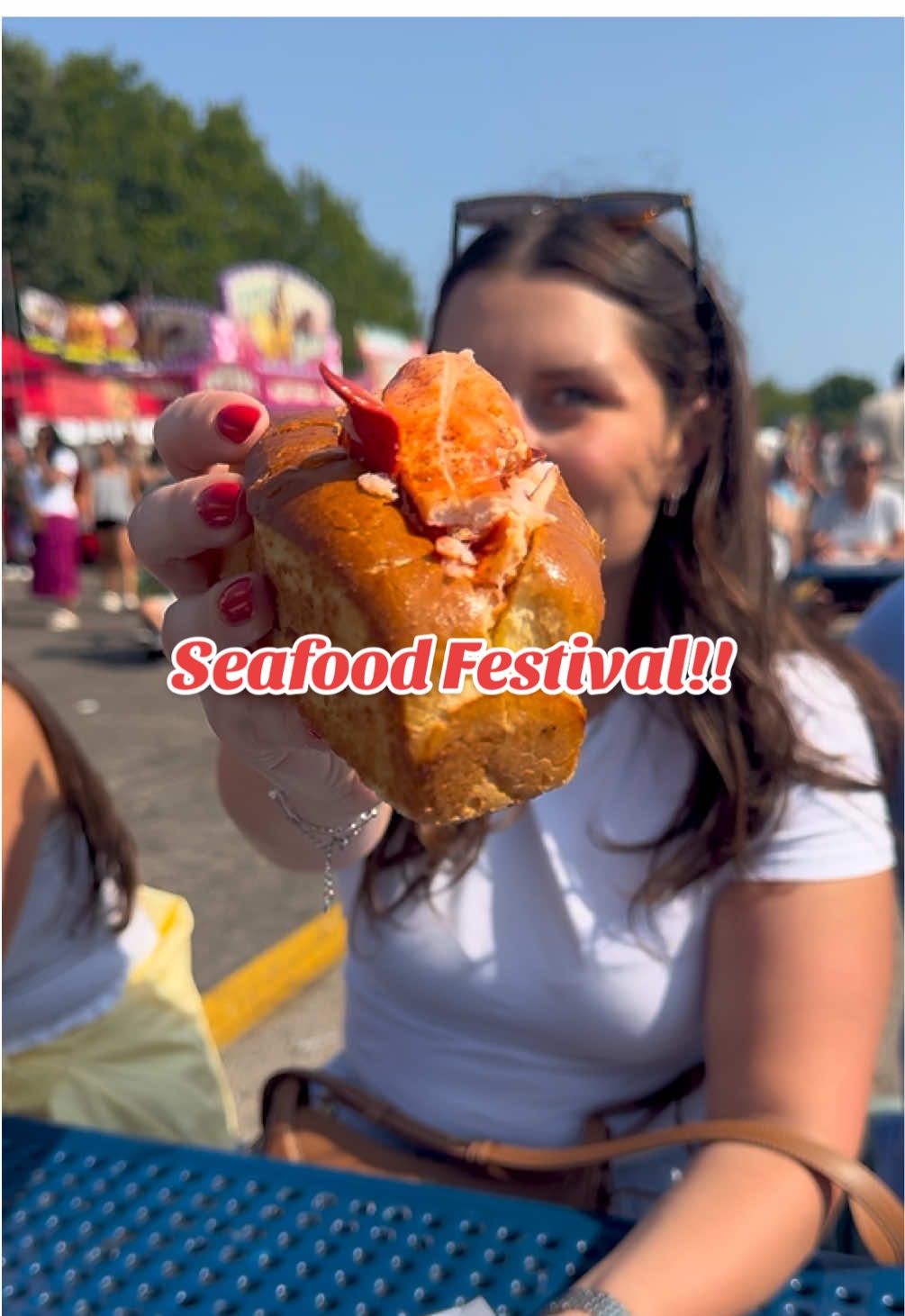 Everything we ate at the Charlestown Seafood Festival in Rhode Island!! 🦞🦪✨ #rhodeisland #seafoodfeast #everythingiate 