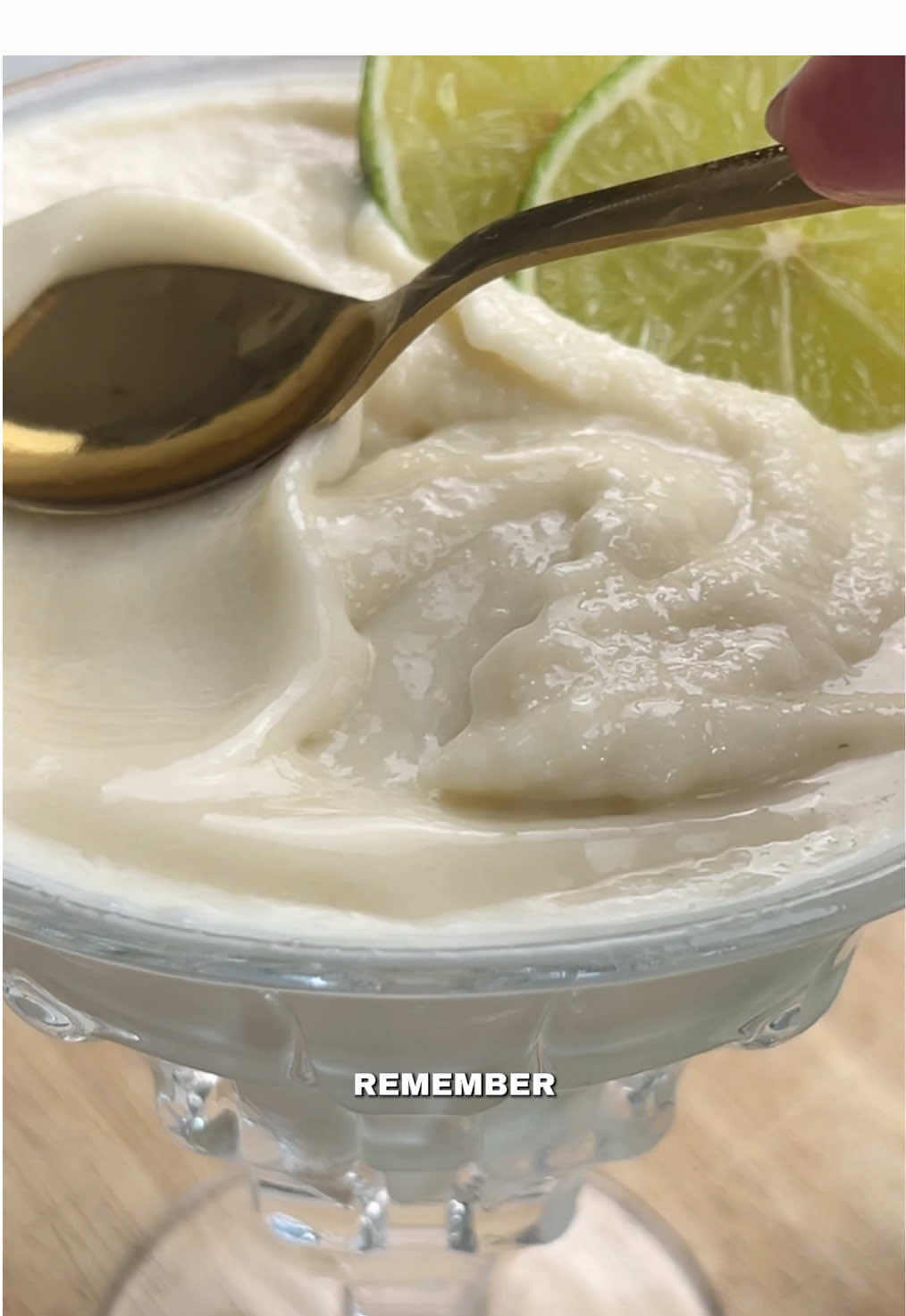 Brazilian Lemonade Sorbet - Dairy-Free - I am a sourrrr girlie, whether it's fruit, drinks, or of course, sorbets - so obv I had to make this before the end of summer🤗 - Recipe: 1. Blend together for around 30 seconds: • 1 cup of whole diced limes (2-3 fresh limes) • 1/2 cup condensed coconut milk • 1 cup sweetened oat milk(or milk of choice) • 1/2 tsp of xanthan gum (or 1 tsp of cornstarch/ psyllium) • 2 Scoops Plain Collagen Powder 2. Strain in a fine mesh sieve until smooth, then place in the freezer for 2hrs minimum, ideally longer. (You could use with a ninja creami or a magic bullet like me) 3. Remove from freezer, quickly blend again then serve, with the option to drizzle more of that condensed coconut milk on top 🤤  - #Recipe #Summer #dessert #dairyfree #brazilianlemonade              