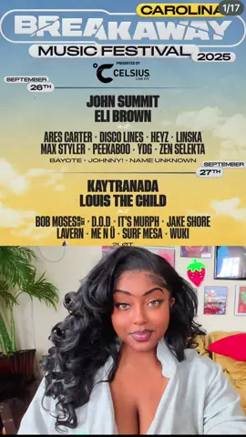 I’m excited for @Breakaway! If you want to come to one of the biggest festival in the 💥Carolinas💥 USE MY CODE MONA704. Click link in bio. #fyp #breakaway #charlottenc #kaytranada 