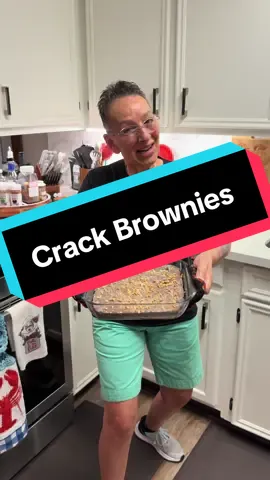 Crack Brownies#dessert #crackbrownies #brownies #patndapot #fypシ 
