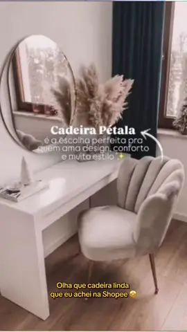Cadeira Pétala 💖🏠 #casaedecoracao #viral #cadeirapetala #quartodossonhos 
