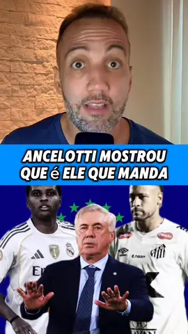 Ancelotti mostrou que é ele que manda  #selecaobrasileira #neymar #ancelotti #rodrygo #copadomundo