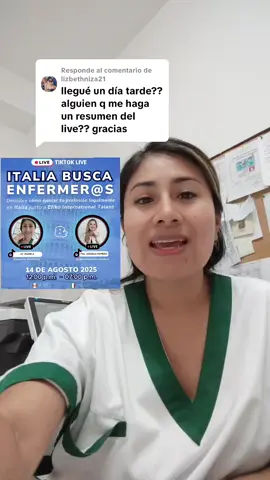 Respuesta a @lizbethniza21  #oportunidadlaboral #enfermeraperuana🇵🇪💙🏥💉🥳 #licenciadaenfermeria💙👩‍⚕️ #italianoparaenfermeras #estudiantedeenfermeria 