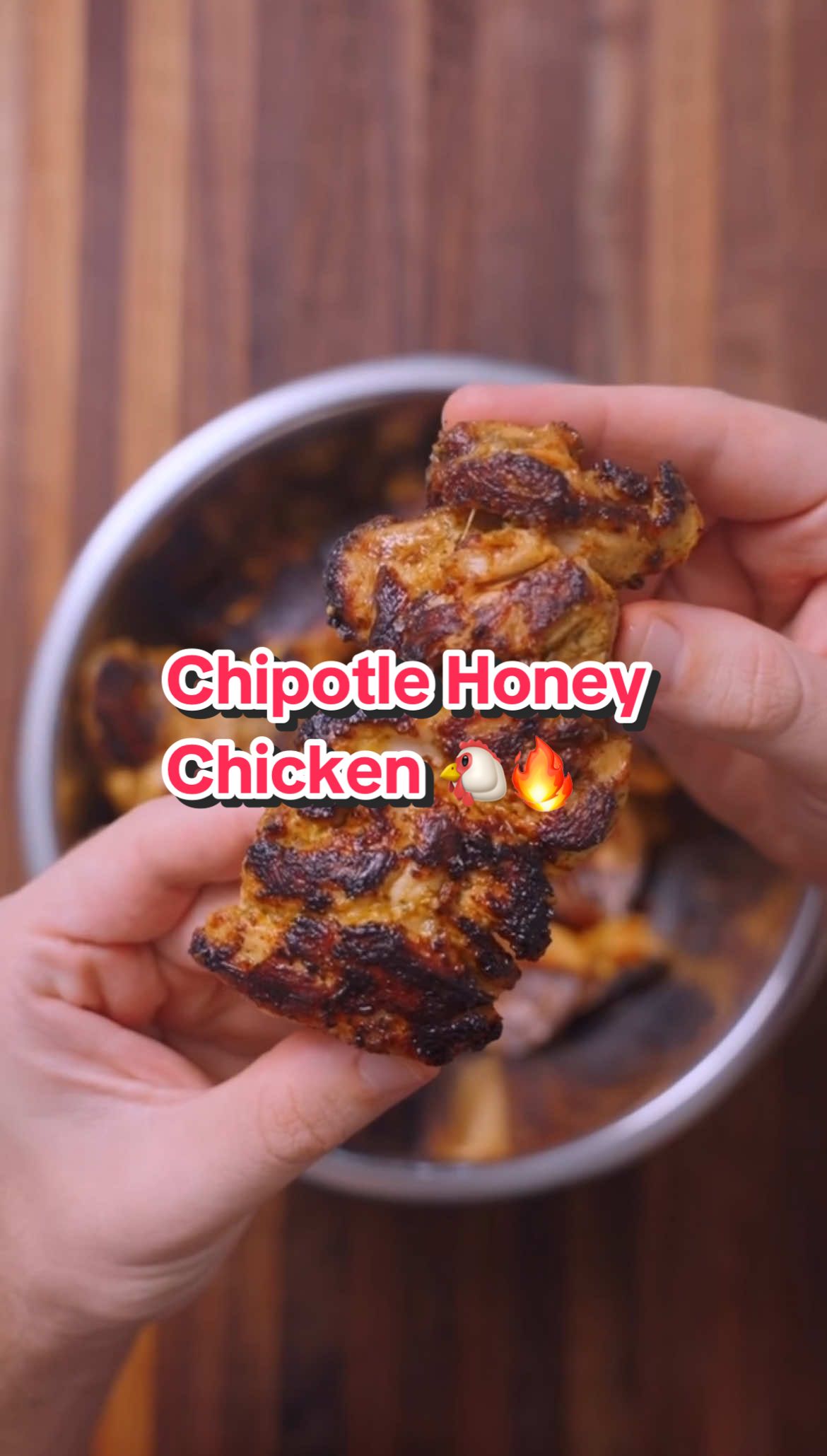 Chipotle Honey Chicken 🐔🔥 Stop getting ripped off at Chipotle and make their Chipotle honey chicken at home 🔥 Ingredients: - 1 1/2 tbsp of chipotle paste (or 2-3 chipotle peppers in adobo) - 1 cup extra virgin olive oil  - 6-8 cloves of garlic - Juice if 1 lime - 2 tbsp red wine vinegar  - 1/4 cup honey from @Lineage Provisions  - 1 tsp cumin - 1 tbsp oregano  - 2 tbsp smoked paprika  - 1 tsp pepper - 1 tbsp salt - 2 lbs boneless skinless chicken thighs - Beef tallow for cooking from @lineage Add all your ingredients (other than the chicken 🤪) to a blender or food processor and blend until smooth. Marinate your chicken for at least 15 minutes before grilling!  Add your beef tallow to a skillet or grill for that perfect crust and turn it up to high heat. Once you get a nice crust on your chicken and it’s fully cooked, set it aside to rest for about 10 minutes. Then just slice your chicken and serve over rice with any other toppings you like 🔥 #chipotle #chipotlechicken #chipotlehoneychicken #grilling #Recipe 