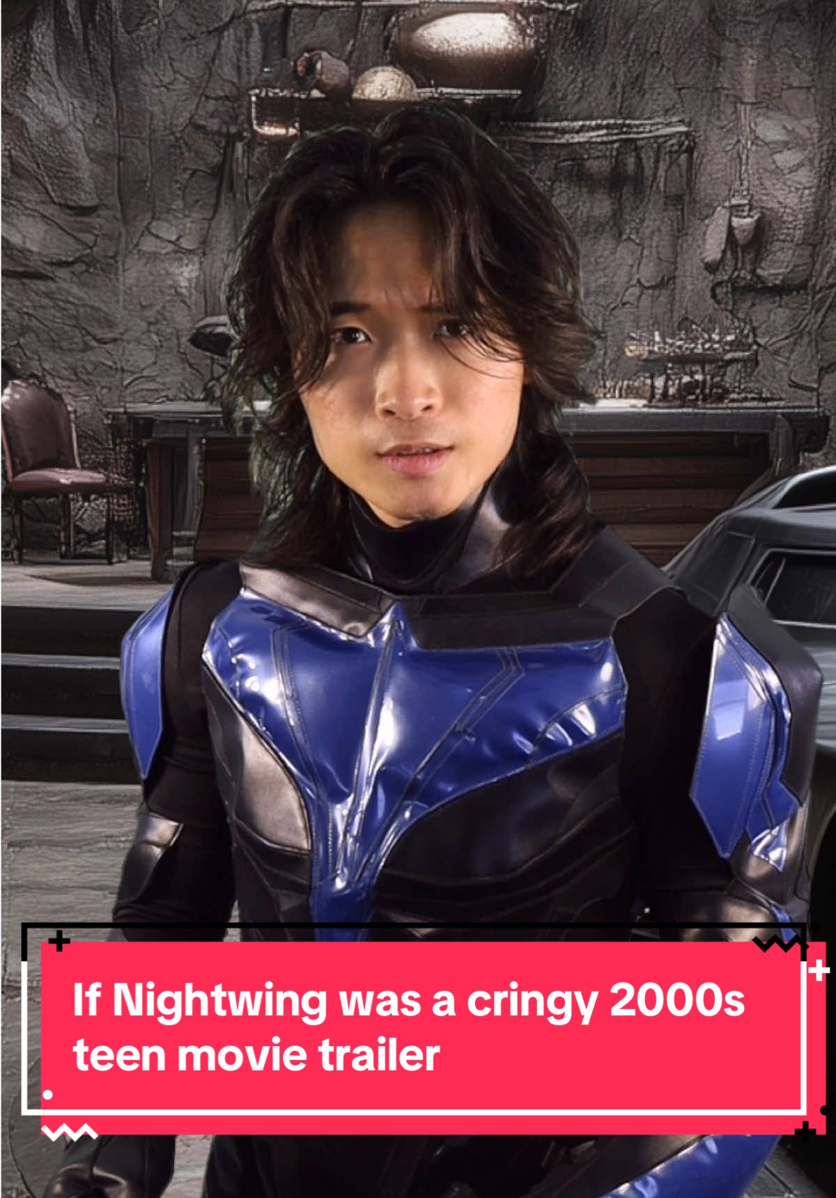 If Nightwing was a cringy 2000s teen movie trailer #2000s #nightwing #dcu #teentitans #parody 