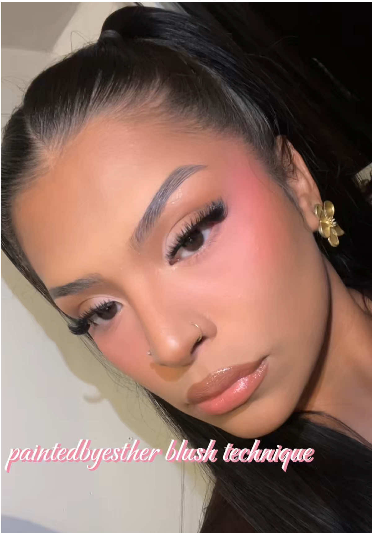 WAITT did it give what it was suppose to giveeee?! CAUSE I'M OBSESSED with her artt 🌸💗🌷💞 @Paintedbyesther  Products:  @NARS Cosmetics natural radiant foundation   @Charlotte Tilbury contour wand shade: med tan @KOSA revealer concealer  @Morphe Cosmetics trio blush in shade apres-ski & blind date  @Huda Beauty liquid blush in shade cotten candy @about-face beauty setting powder in finale  #makeuptutorial #paintedbyesther  #beautytutorial #makeup #morphe #nars #aboutface #fypシ #blushtechnique 