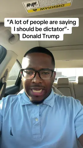 A lot people aren’t saying Trump should be dictator.. Bro has lost it #trump #news #politics #trending #usa_tiktok 