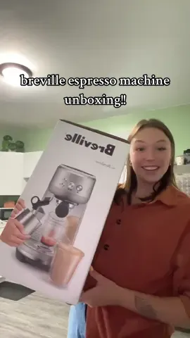 new espresso machine!! #unboxing #breville #espresso #coffeetiktok #coffee 
