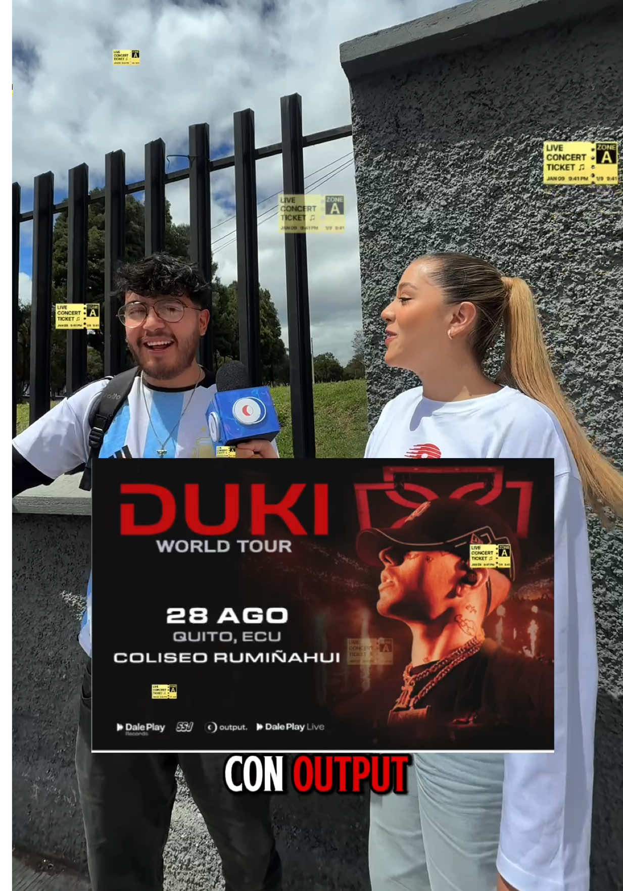 Un #freestyle de bienvenida para @dukoyasupiste a #Quito ❤️‍🔥 Estamos listos para este jueves 28 de agosto - Duki - Coliseo General Rumiñahui 🫡 últimas entradas en www.ticketshow.com.ec 🥳 #Output #Concierto #Duki 