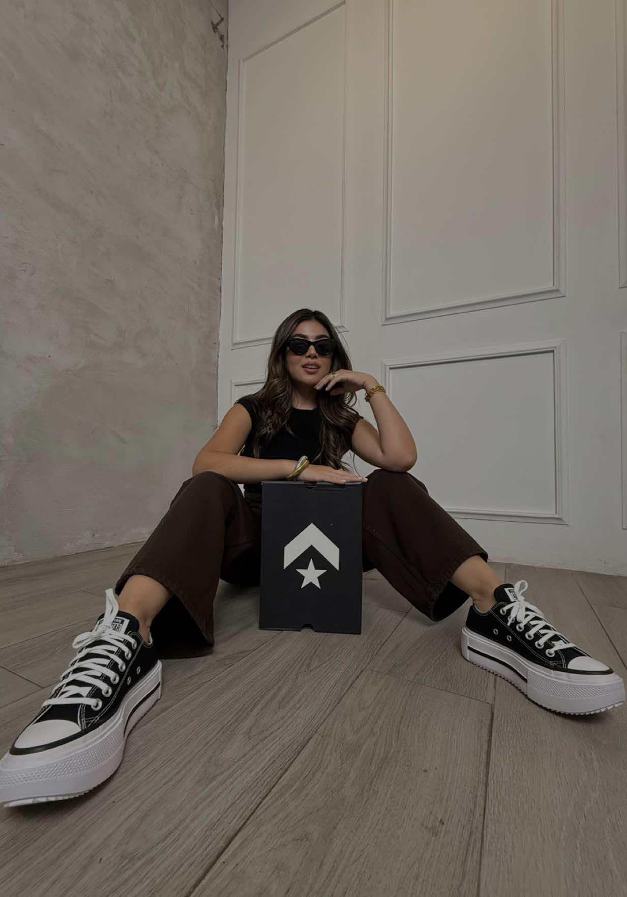 Unboxing de mis nuevos Converse Double Stack🖤#fyp #outfitinspo #converse #conversedoublestack #outfitideas @Almacenes SIMAN 