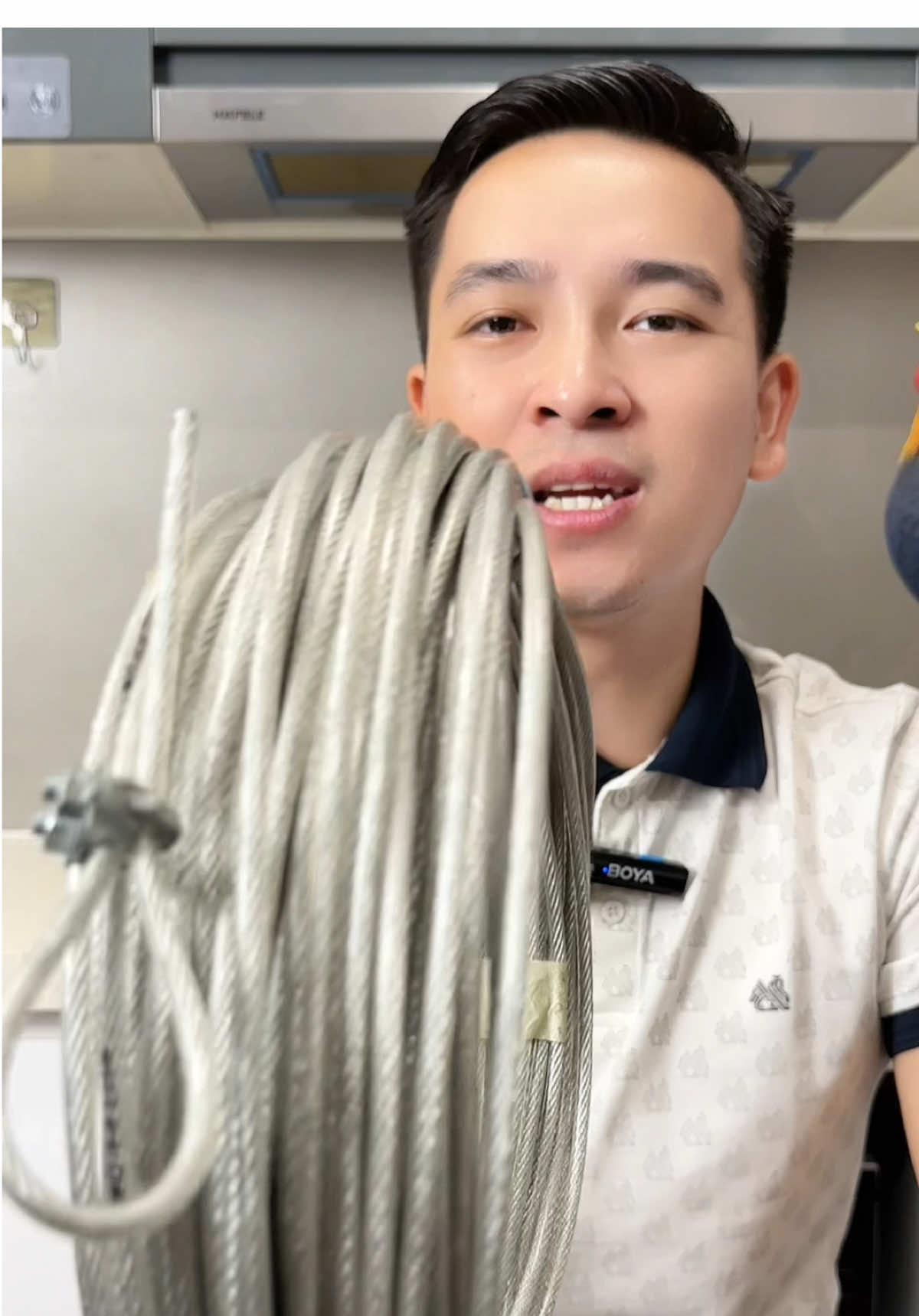 Bộ Dây Cáp Bọc Nhựa 4ly-6ly Chống Han Rỉ, Móc Treo Chắc Chắn