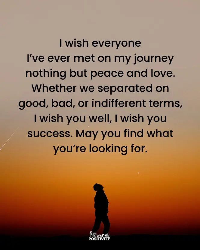 I wish everyone I've ever met on my journey nothing but peace and love...🌍💖