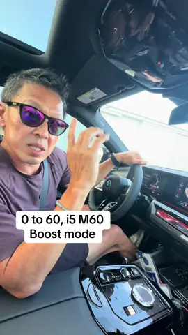 0 to 60 in the BMW i5 M60 boost mode! #cartok #tiktokautocampaign #bmwi5m60 #gofast #bmw 